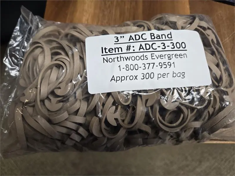 ADC Tree Bands 300/ Bag  3"