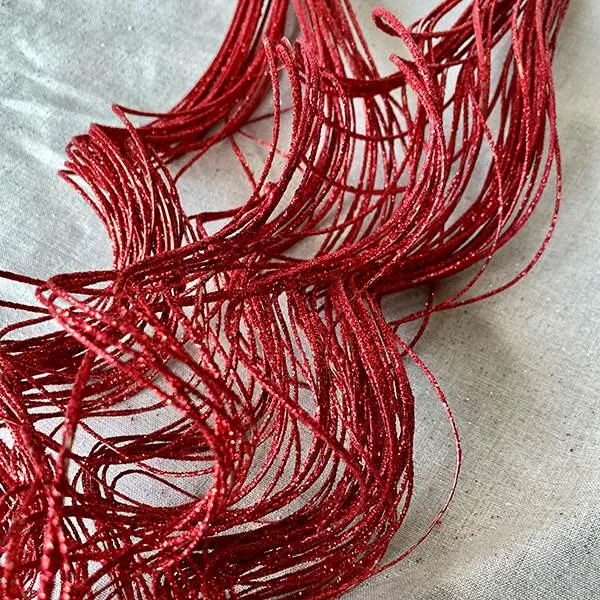 Sparkle Curly Ting Red 4OZ