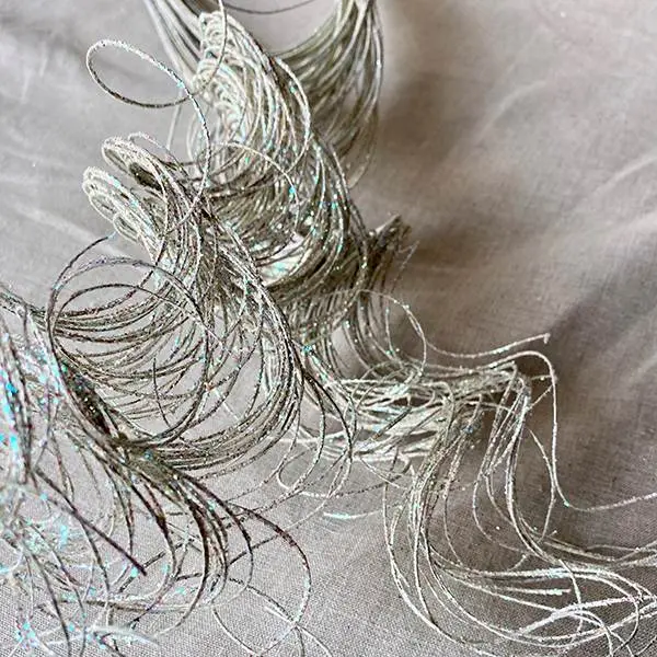 Sparkle Curly Ting White 4OZ