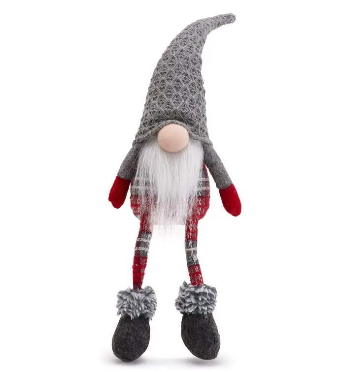 Tartan Sitting Santa Gnome