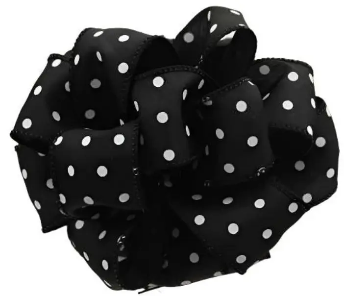 IWH-009-50-BLK  9 1.5" X 50 yard black dot  12 rolls per case