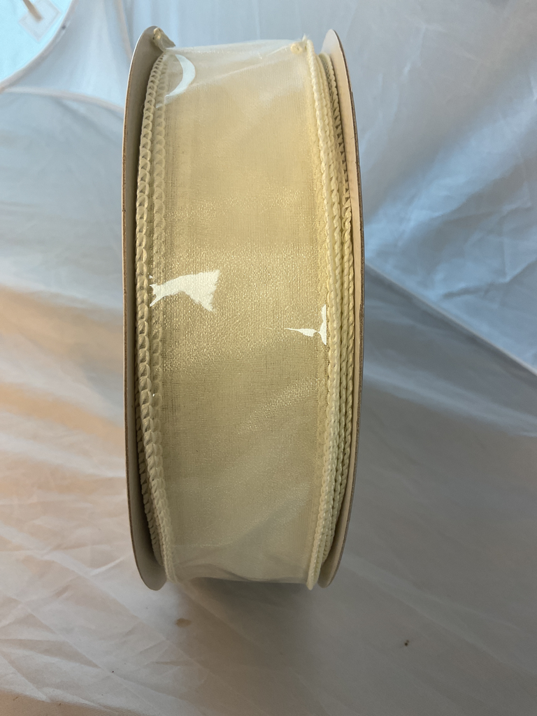 ISS-009-50-IVI   DWI SHEERS IVORY  1.5 IN X 50 YD 