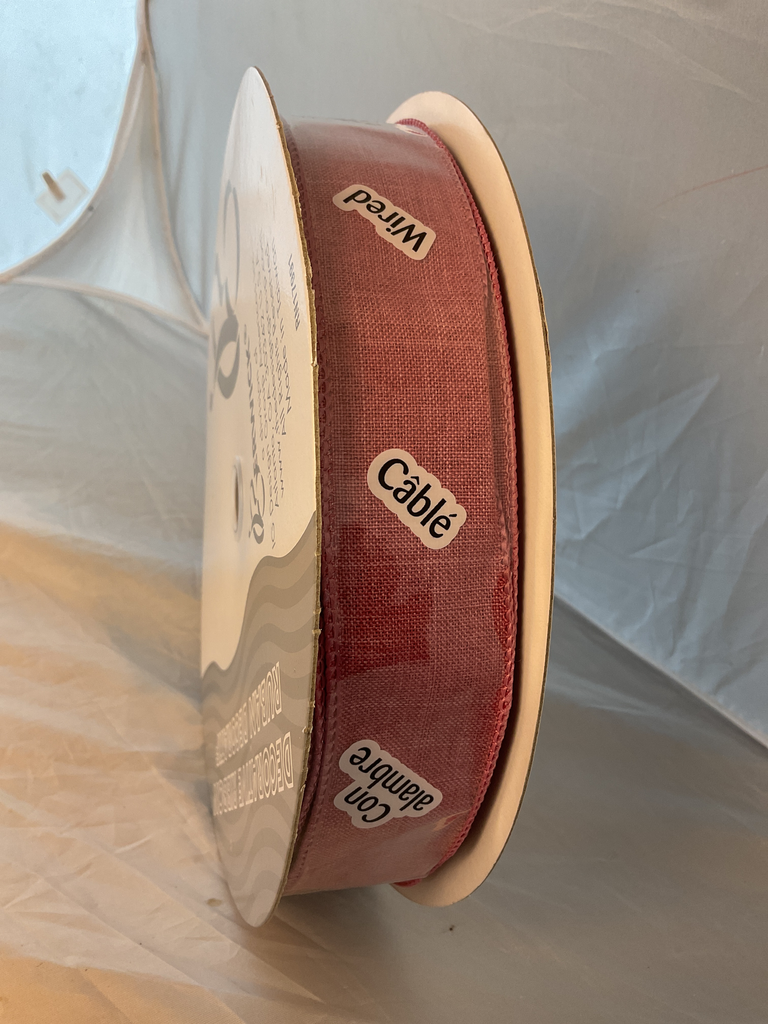 445301  DWI-LINEN DUSTY ROSE  1.5 IN X 50 YD  6 PER CASE