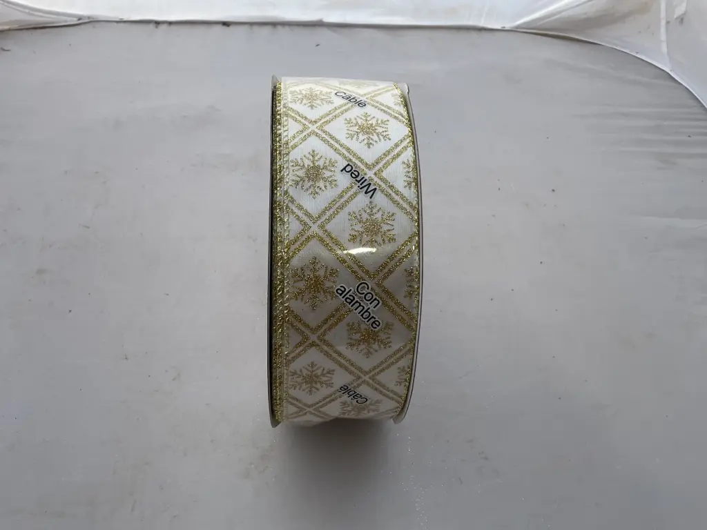 427949  W LANDYN 993 IVORY GOLD #40 2.5 IN X 50 YD   8 Rolls Per Case
