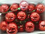 SHINY 35MM BALL RED 6 dozen per box