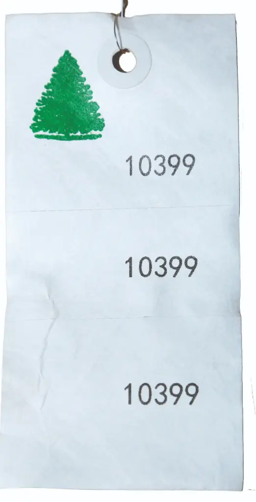 3 Part Tyvek Tag w/ wire 100/Bundle (3P-WH-100)