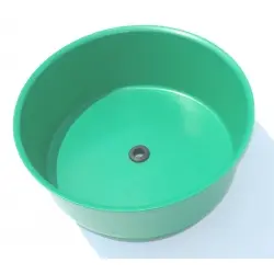 Green Water Bowl, 6qt capacity (pack of 5, 10, or 20)