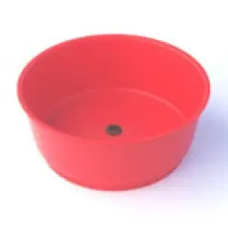 Red Water Bowl, 6 qt. capacity (pack of 5, 10, or 20)