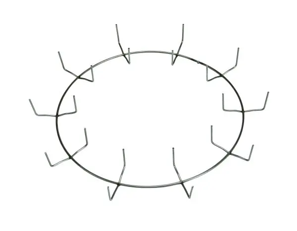 12" Less Clamp Ring w/10 Clips
