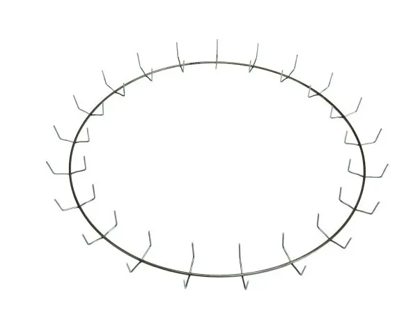 24" Less Clamp Ring w/ 21 Clips Box of 25