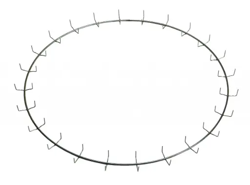 [36w24CLR15] 36" LESS CLAMP RING W/24 CLIPS BUNDLE of 15