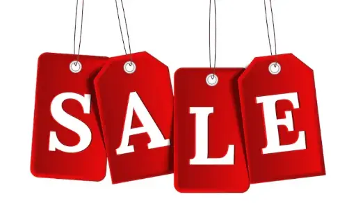 Sale Ribbon - Sold by the case - Click on the image for description and price per case.