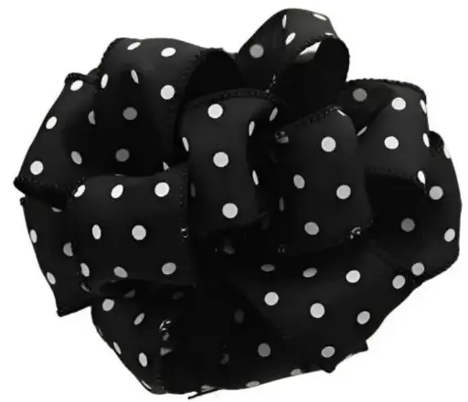 [IWH-009-50-BLK] IWH-009-50-BLK  9 1.5" X 50 yard black dot  12 rolls per case