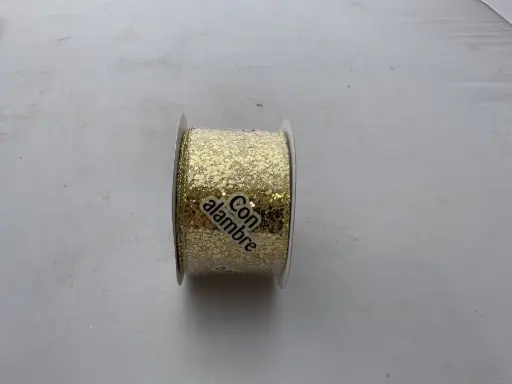 [414666] 414666   #40 2.5 IN X 10 YD (glitter gold)  24 Rolls per Case