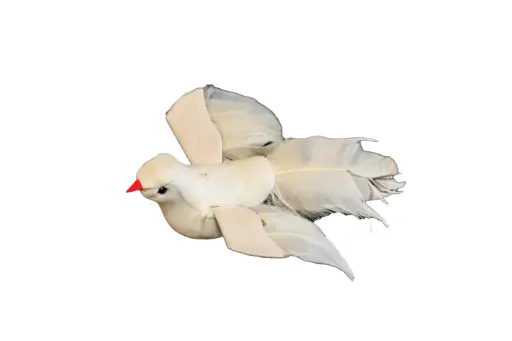 [DPX2013] 5" white Flying Dove (Dozen)