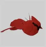 [DP3000RD] 6" Red Cardinal w/Wire (dozen)
