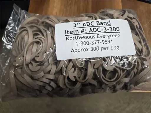[ADC-3-300] ADC Tree Bands 300/ Bag  3"