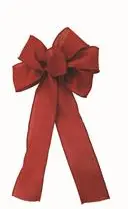 [92573W-908-40K] Scarlet Linen Wired Edge 2.5"x50yd