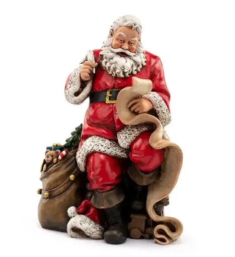[44035] Santa Holding List decoration