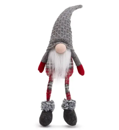 [51204] Tartan Sitting Santa Gnome