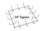 [10CLSQR] 10" CLAMP SQUARE (3 CL PER SIDE) 25/BUNDLE