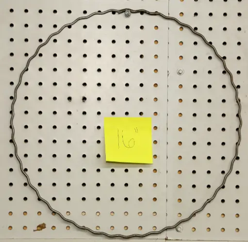 [16CRIMP] 16" SINGLE CRIMP RING 08 GA 50/BUNDLE