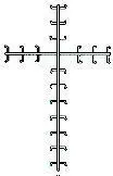[18CLCRS] 18'' CLAMP CROSS 25/BUNDLE