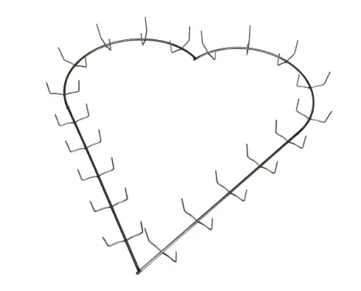 [18CLHRT] 18" CLAMP MEDIUM HEART 