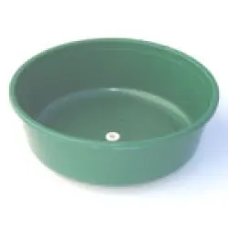 [305] Extra Large 10qt Water Bowl, Green (pack of 5)