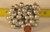 [XA00106SIL] 106 DOUBLE ENDER SILVER 10 PER BOX