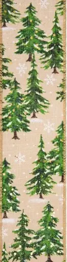 [450596] W SNOWTREES NATURAL  2.5" X 25 YD
