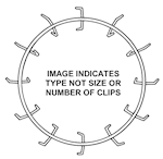 [06CLR - Box of 100] 6"CLAMP RING 10GA Box of 100