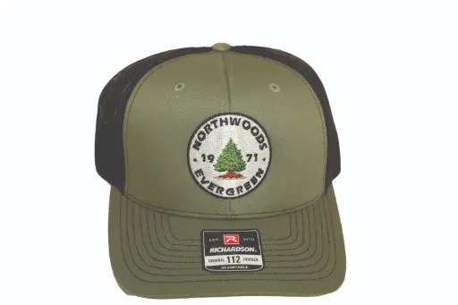 [R112-BLK] Richardson 112 Trucker Hat (Black/Tan)