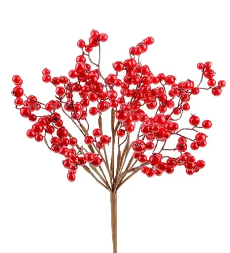 [40708] 40708 Red Berry Cluster/Bush