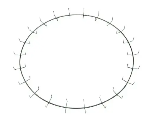 [30W22CLR25] 30" Less Clamp Ring w/ 22 Clips