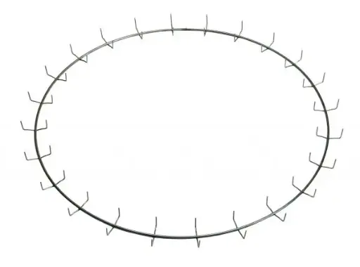 [36W24CLR15] 36" Less Clamp Ring w/ 24 Clips