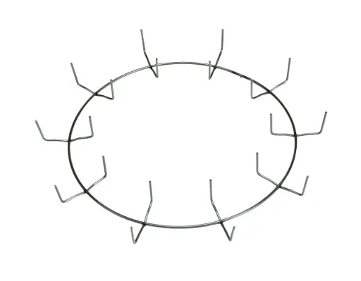 [12W10CLR50] 12" Less Clamp Ring w/10 Clips Box of 50
