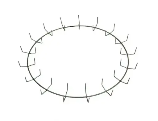 [18W17CLR25] 18" Less Clamp Ring w/ 17 Clips Box of 25